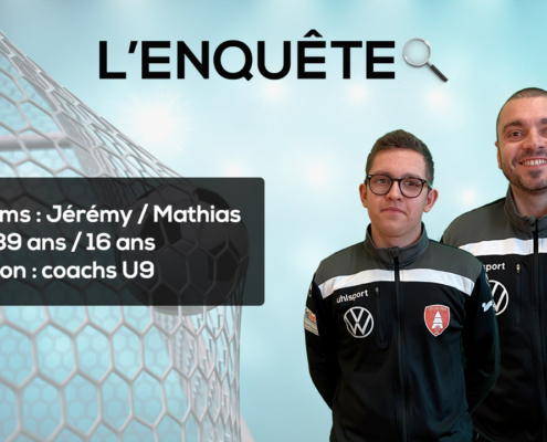 Jérémy et Mathias, coachs U9 US Les Fins