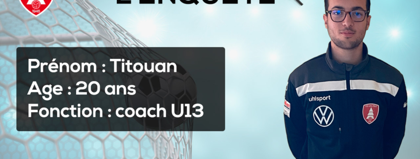 Titouan, coach U13