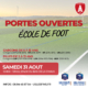 Portes Ouvertes de l'école de foot samedi 31 août 2024